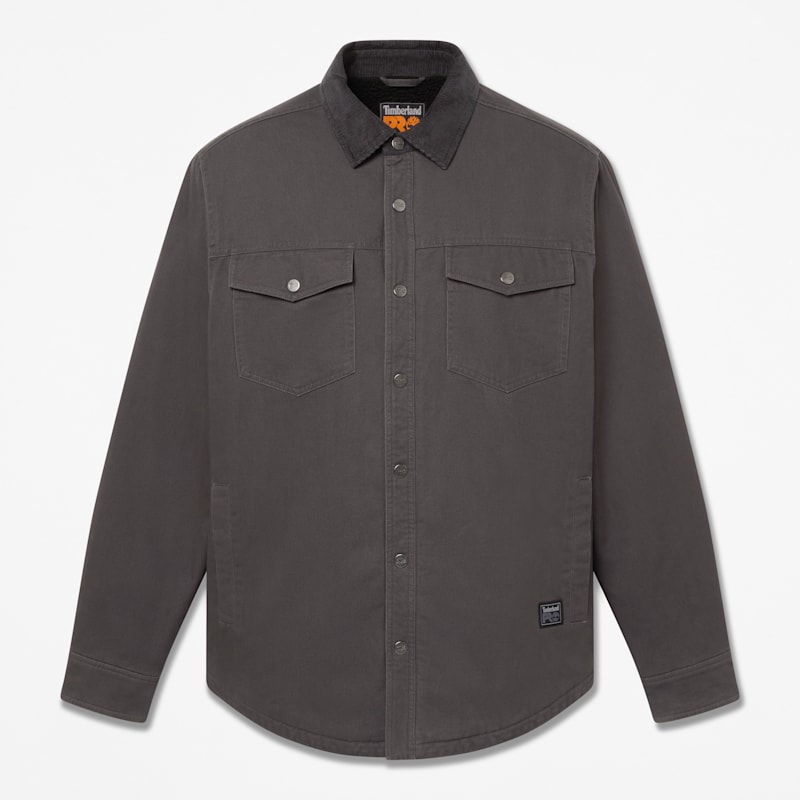 Мужская куртка Timberland PRO Fleece-Lined Shirt Jacket, цвет: Асфальтовый