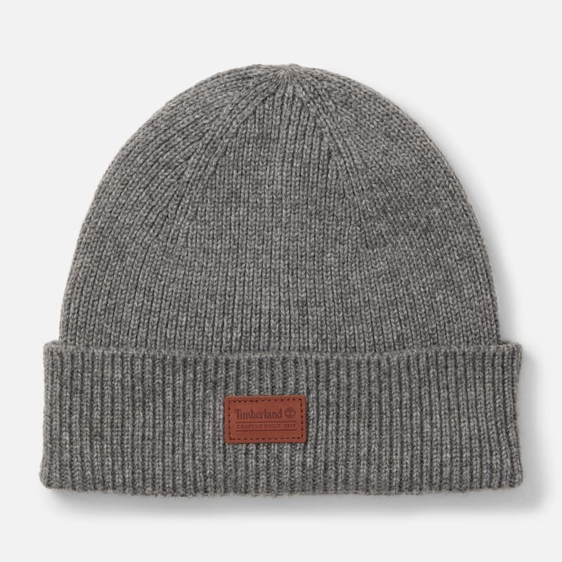 Шапка Timberland Heritage Fisherman Beanie, цвет: Тёмный серый меланжевый