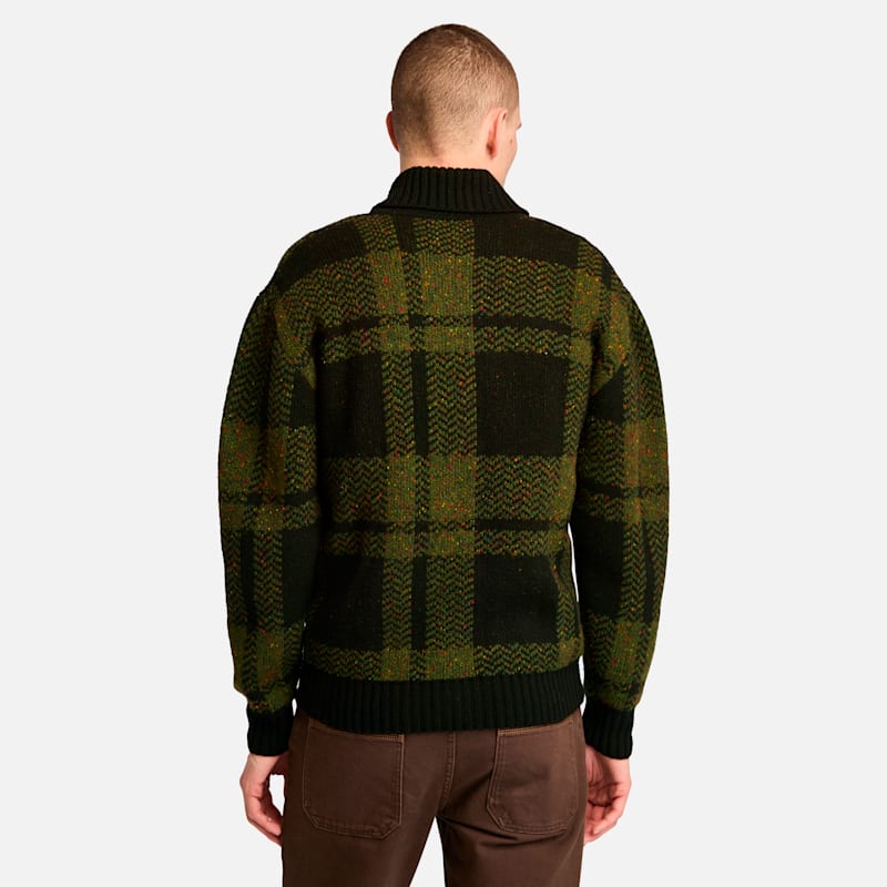 Мужские кардиганы Timberland Men's Plaid Full Zip Cardigan — фото 4