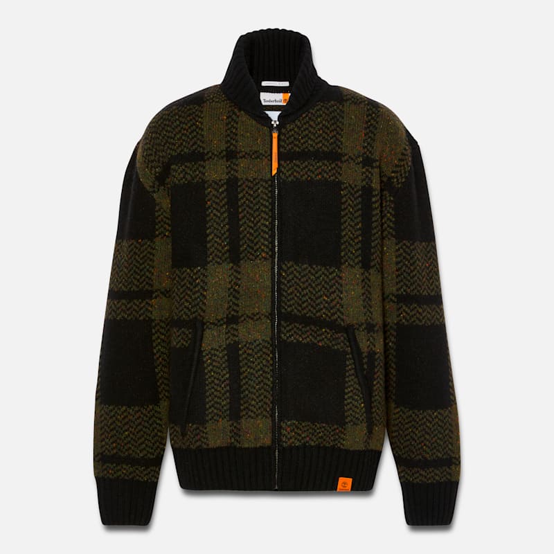 Мужские кардиганы Timberland Men's Plaid Full Zip Cardigan — фото 5