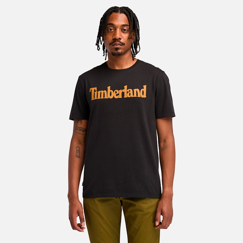 Мужские футболки Timberland Men's Northwood Logo Short-Sleeve T-Shirt — фото 2
