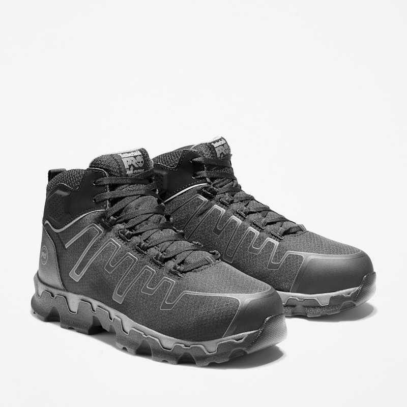 Мужские ботинки Timberland Men's Timberland PRO Powertrain Sport Alloy-Toe Mid Athletic Work Boot — фото 4