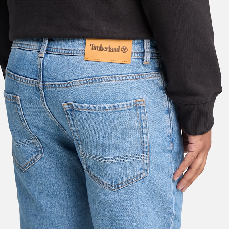 Мужские брюки Timberland Men's Sandown Straight-Fit Denim Pant — фото 4