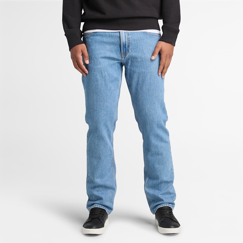 Мужские брюки Timberland Men's Sandown Straight-Fit Denim Pant — фото 2