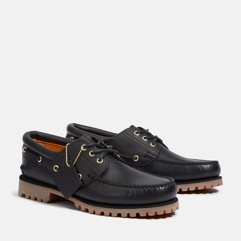 Мужские кроссовки Timberland Men's Timberland Authentic 3-Eye Lug Handsewn Boat Shoe — фото 4