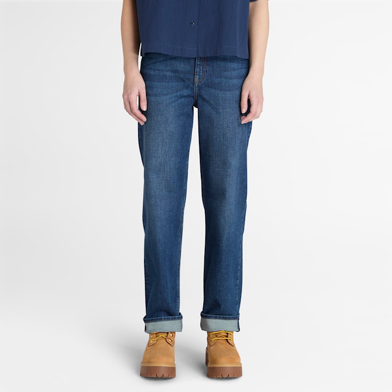 Женские брюки Timberland Women's Timberland Straight-Fit Denim Pant — фото 2