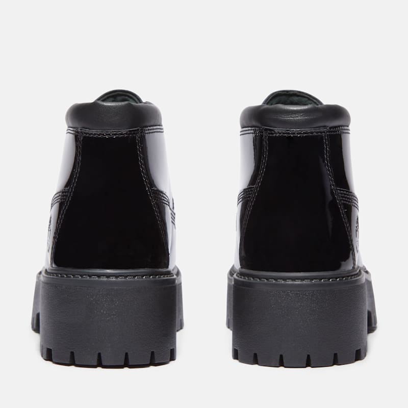 Женские кроссовки Timberland Women's Patent Leather Stone Street Platform Chukka — фото 5