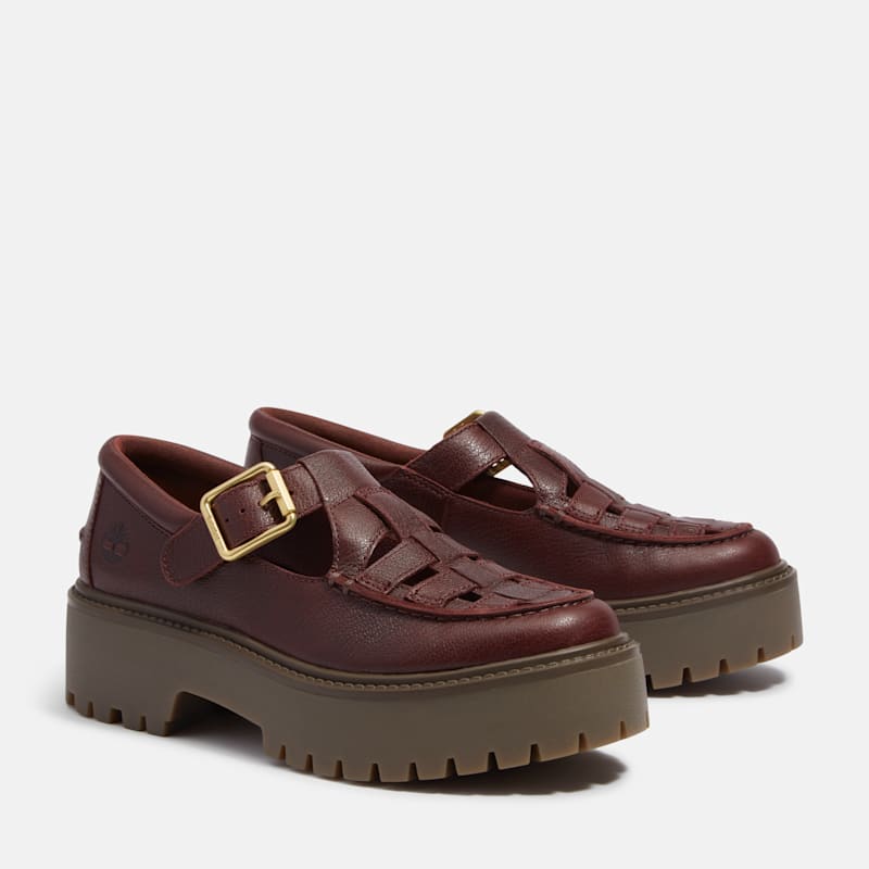 Женские кроссовки Timberland Women's Stone Street Platform Buckle Shoe — фото 4