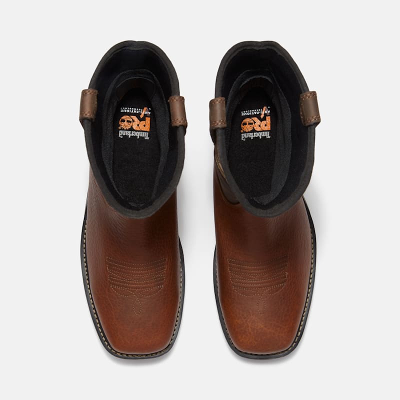 Мужские ботинки Timberland Men's True Grit Live Free or Die Pull-On Soft Toe Waterproof Work Boot — фото 2