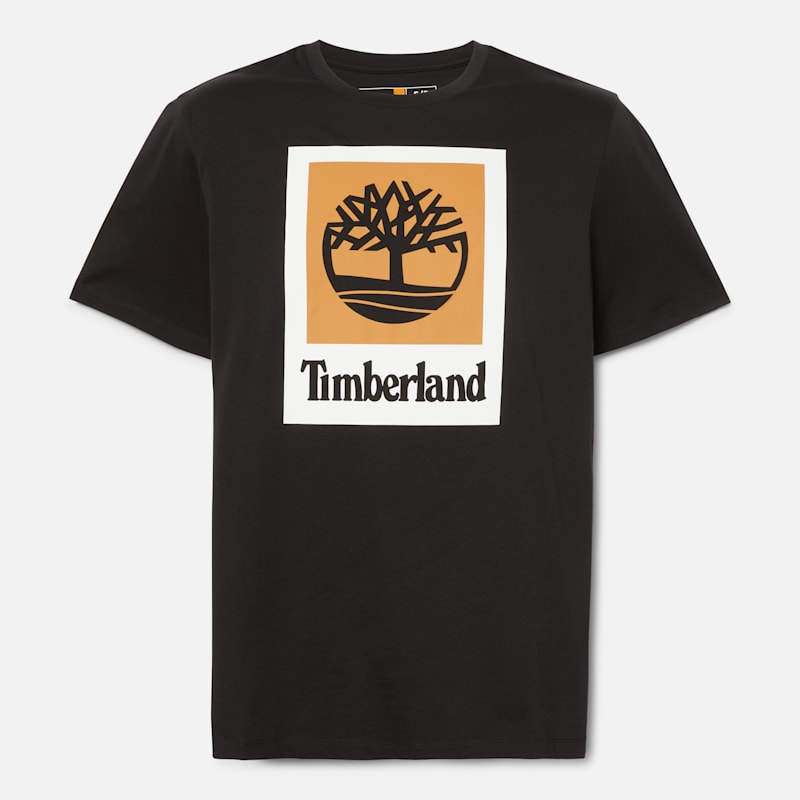 Женские футболки Timberland Square Stack Logo Short-Sleeve T-Shirt