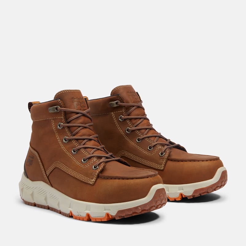 Мужские ботинки Timberland Men's Timberland PRO Tempe Moc Toe 6" Alloy Toe Work Boot — фото 4