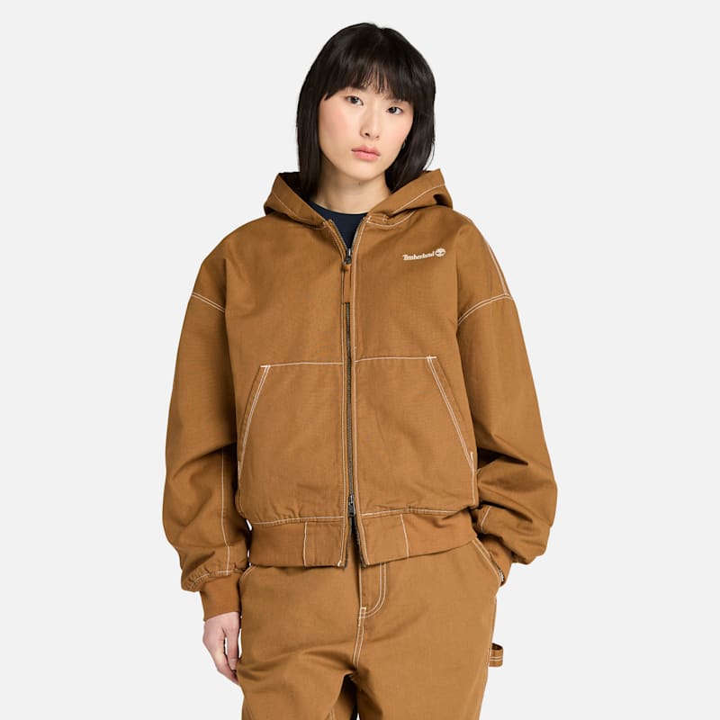 Женские кроссовки Timberland Washed Duck Canvas Hooded Bomber — фото 4