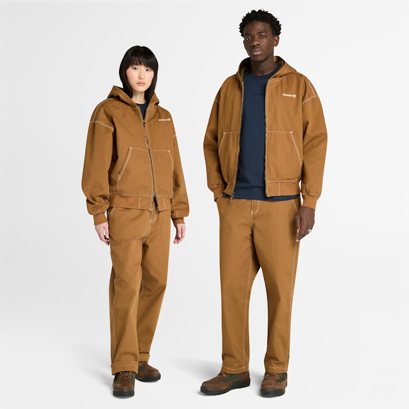 Женские кроссовки Timberland Washed Duck Canvas Hooded Bomber — фото 3