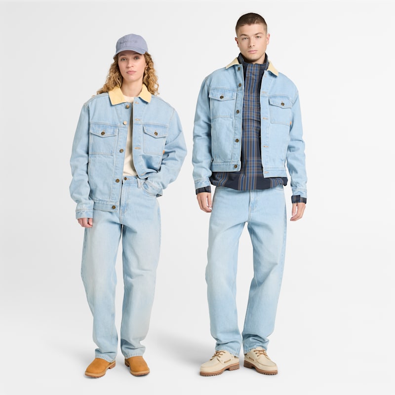 Мужские куртки Timberland Corduroy Collared Denim Jacket — фото 2