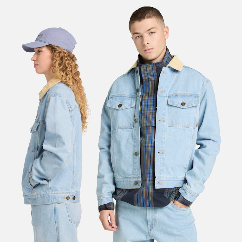 Мужские куртки Timberland Corduroy Collared Denim Jacket — фото 3