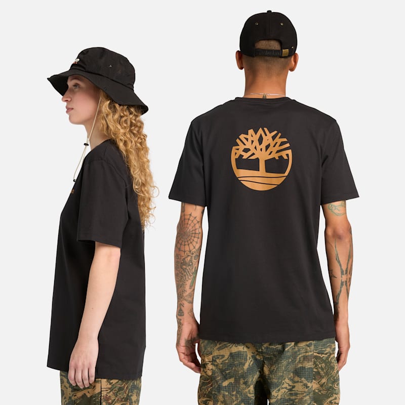 Женские футболки Timberland Front and Back Logo T-Shirt — фото 3