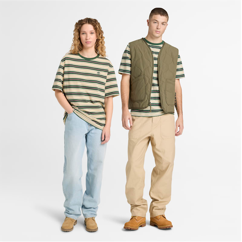 Мужские футболки Timberland Striped T-Shirt — фото 3