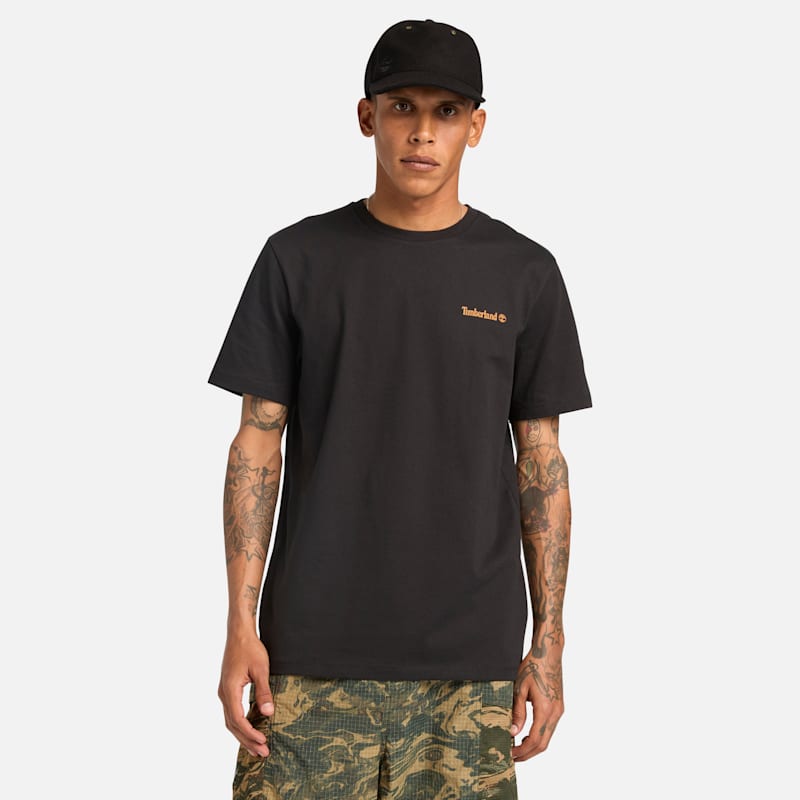 Женские футболки Timberland Front and Back Logo T-Shirt — фото 4