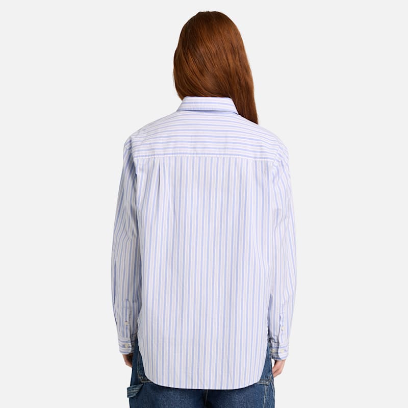 Женские рубашки Timberland Women's Multi-Stripe Long-Sleeve Shirt — фото 5