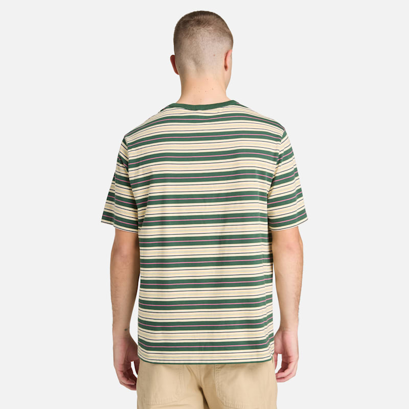 Мужские футболки Timberland Striped T-Shirt — фото 5