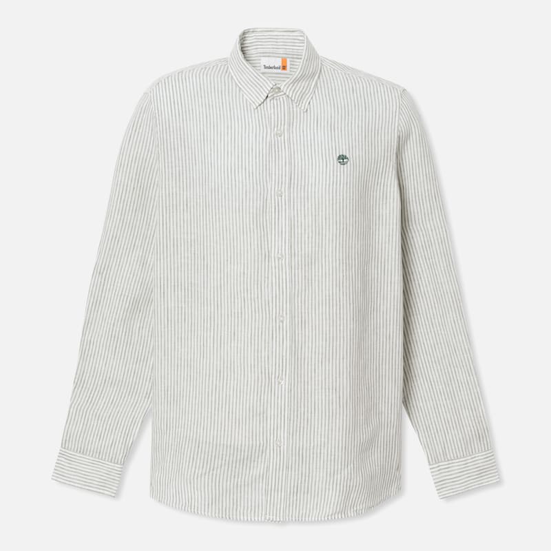 Мужские рубашки Timberland Men's Mill Brook Regular Fit Linen Shirt