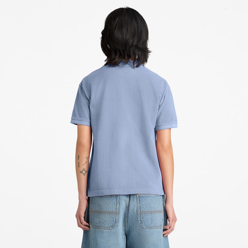 Женские топы Timberland Women's Garment Dyed Short-Sleeve Pique Polo — фото 5