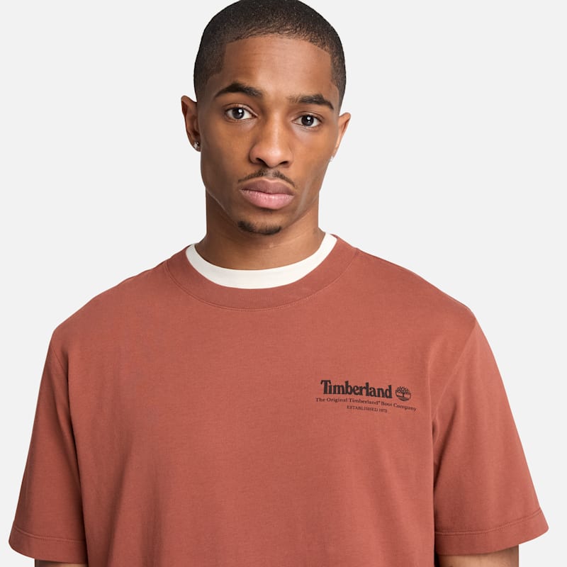 Мужские футболки Timberland Men's Bootmakers Short-Sleeve Graphic T-Shirt — фото 4