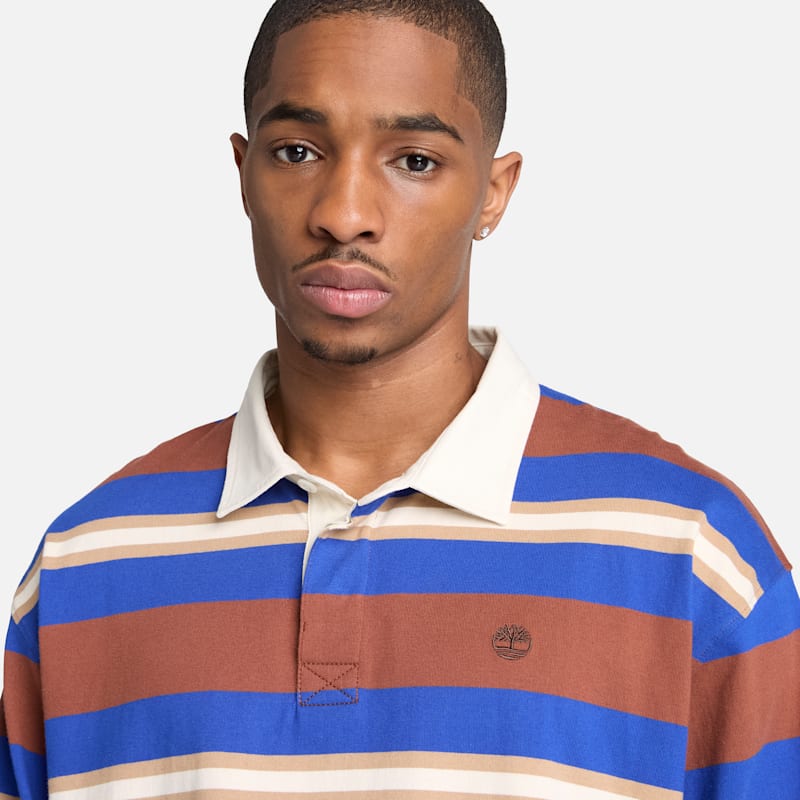 Мужские топы Timberland Men's Long-Sleeve Rugby Polo — фото 4
