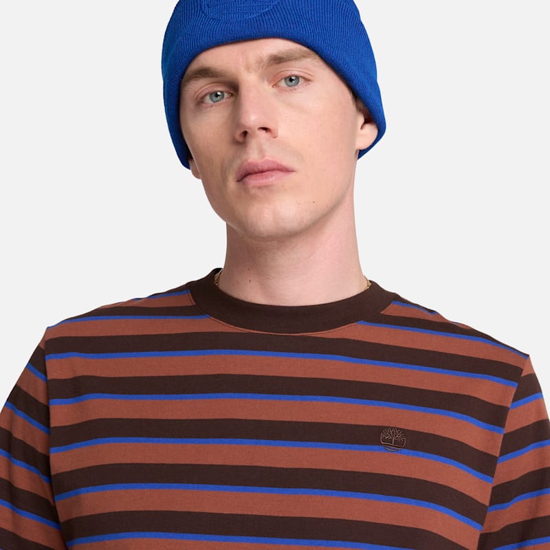 Мужские футболки Timberland Men's Stripe Short-Sleeve T-Shirt — фото 4