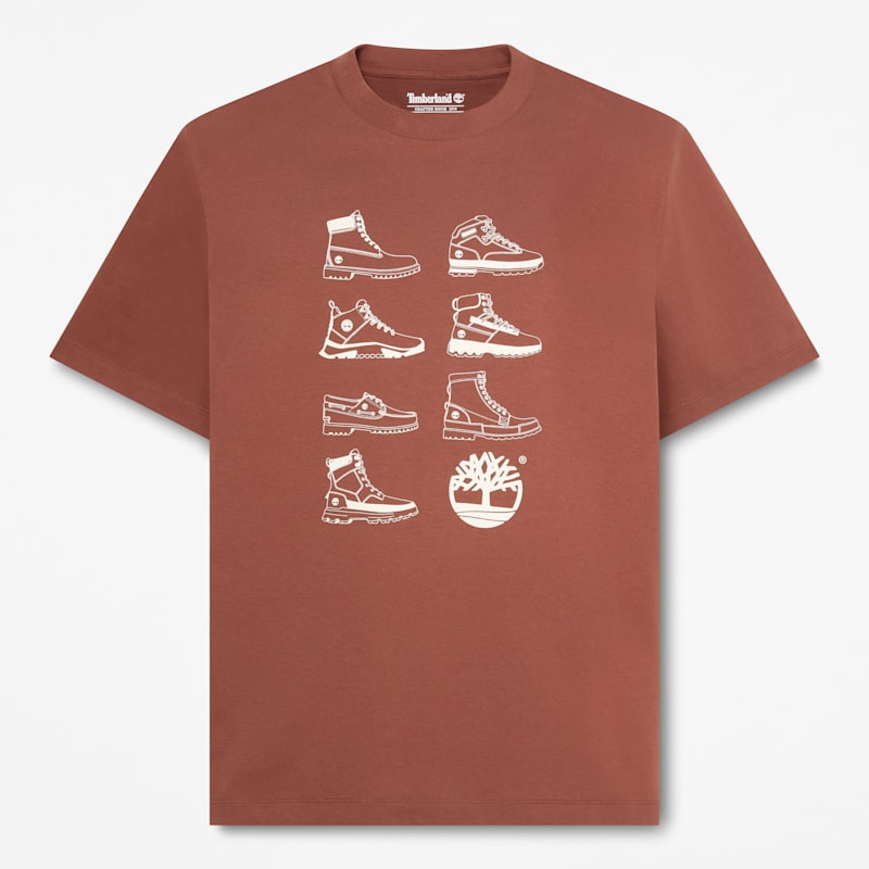 Мужские футболки Timberland Men's Iconic Footwear Short-Sleeve T-Shirt