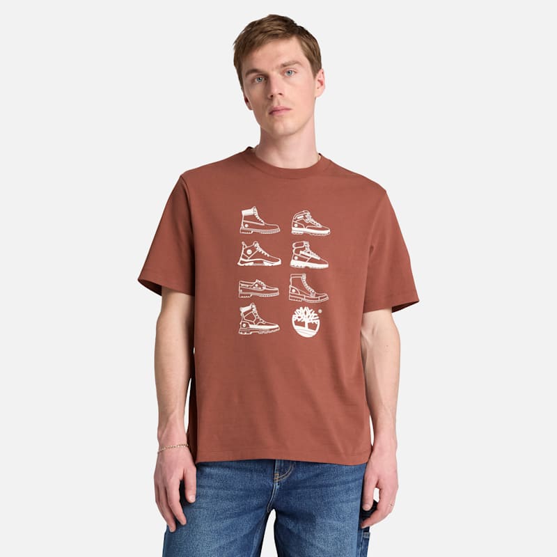 Мужские футболки Timberland Men's Iconic Footwear Short-Sleeve T-Shirt — фото 2