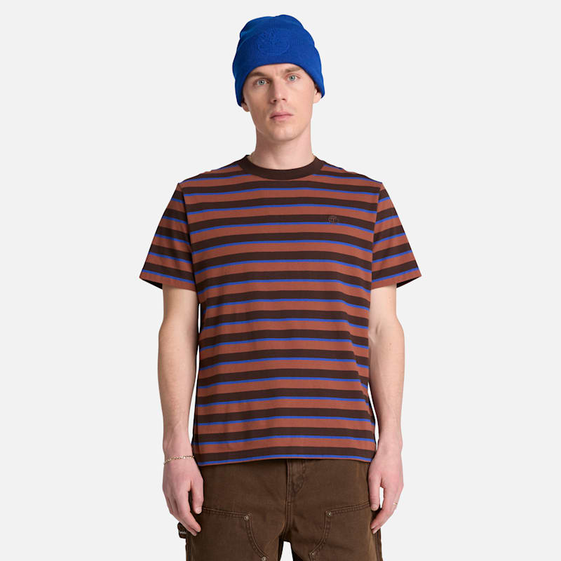 Мужские футболки Timberland Men's Stripe Short-Sleeve T-Shirt — фото 2