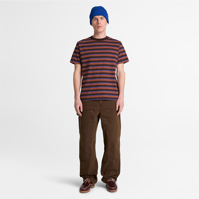 Мужские футболки Timberland Men's Stripe Short-Sleeve T-Shirt — фото 3