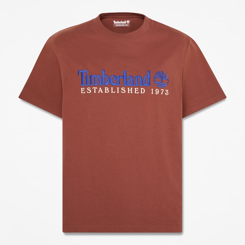 Мужские футболки Timberland Men's Established 1973 Embroidered Short-Sleeve T-Shirt