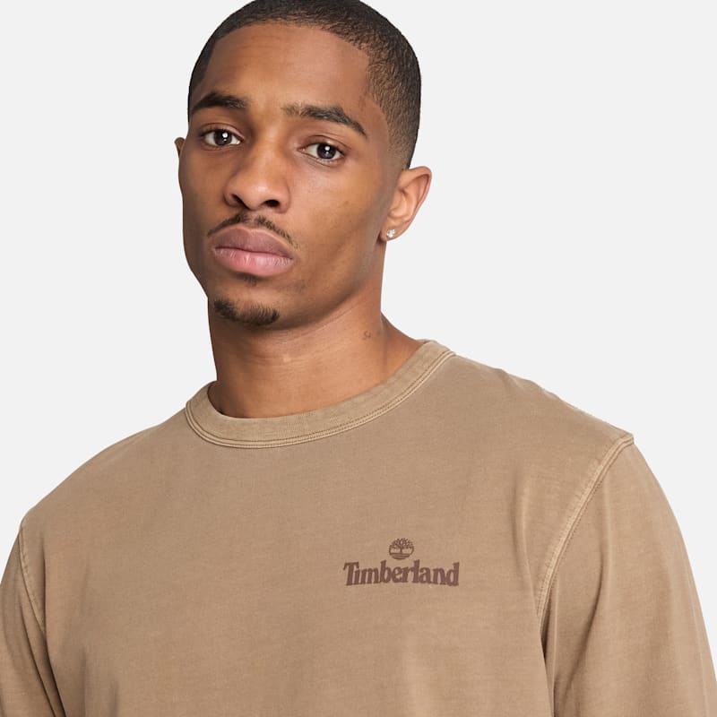 Мужские футболки Timberland Men's South Cabot Garment Dye Long-Sleeve T-Shirt — фото 4