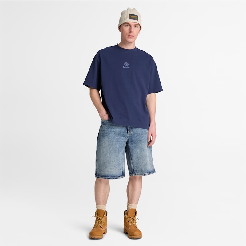 Мужские футболки Timberland Men's Shorewood Heavyweight Short-Sleeve T-Shirt — фото 3
