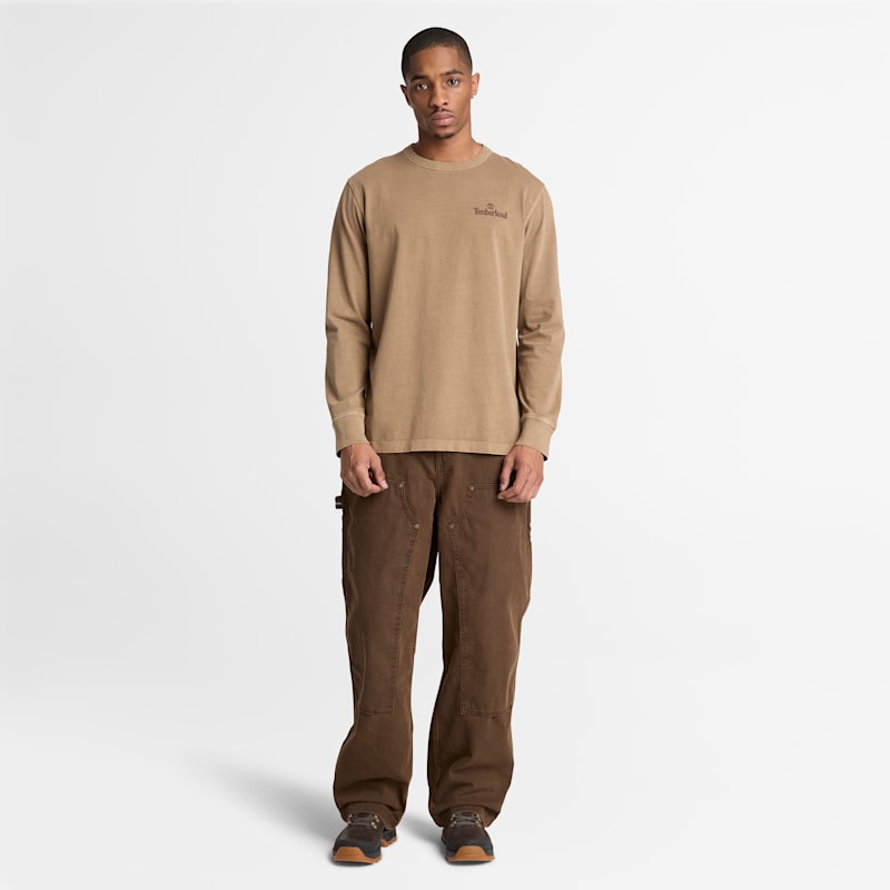 Мужские футболки Timberland Men's South Cabot Garment Dye Long-Sleeve T-Shirt — фото 3