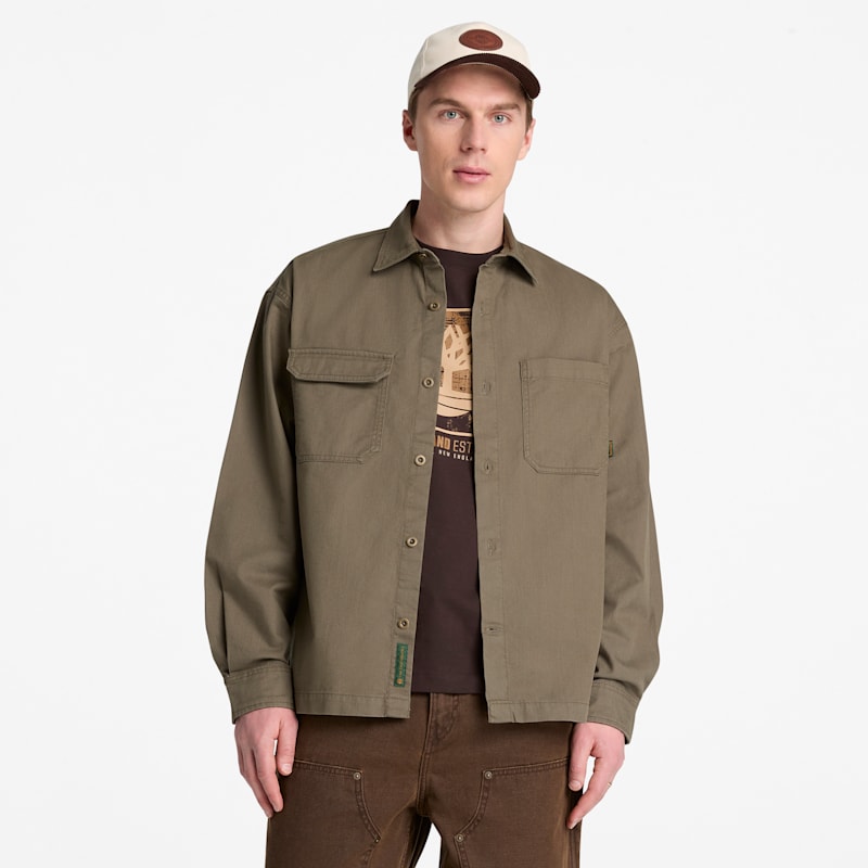 Мужские кроссовки Timberland Men's Twill Overshirt — фото 2