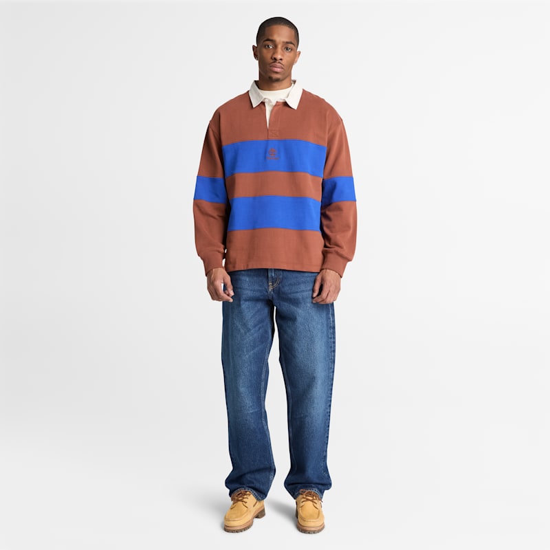 Мужские худи Timberland Men's Rugby Polo Sweatshirt — фото 3