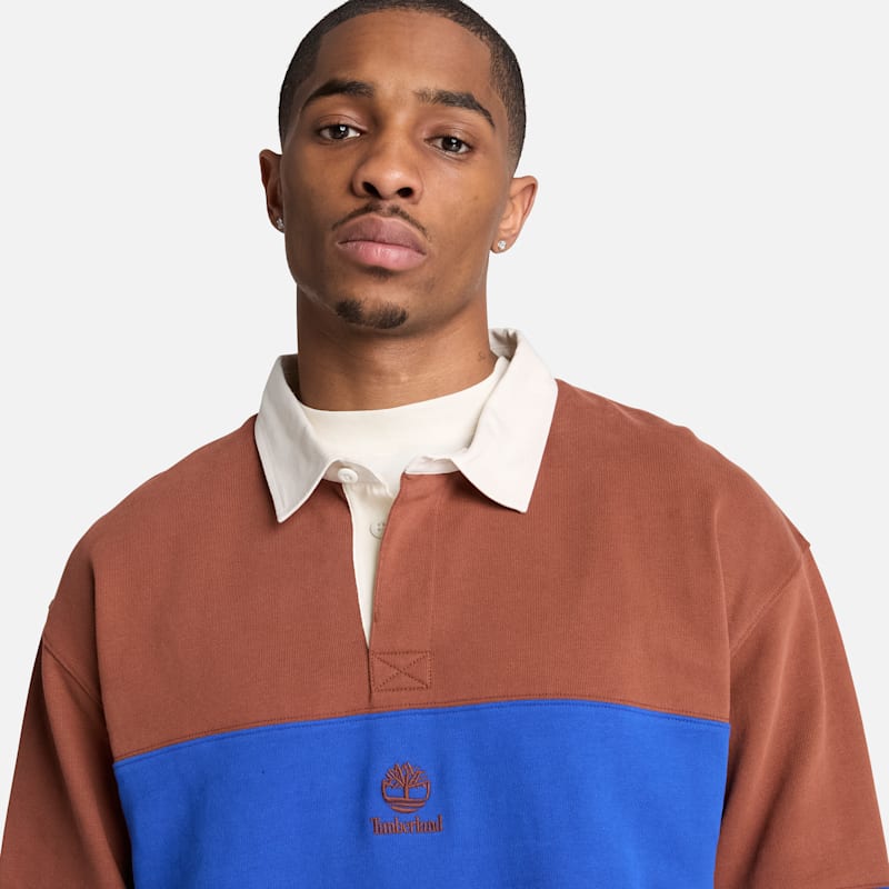 Мужские худи Timberland Men's Rugby Polo Sweatshirt — фото 4