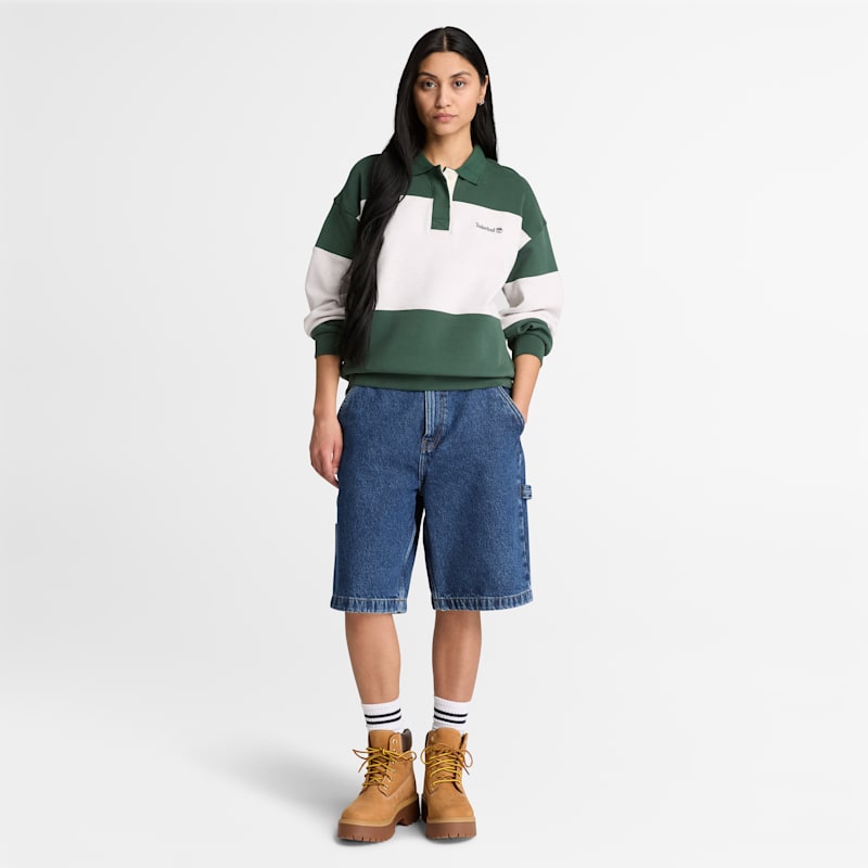 Женские худи Timberland Women's Rugby Polo Sweatshirt — фото 3
