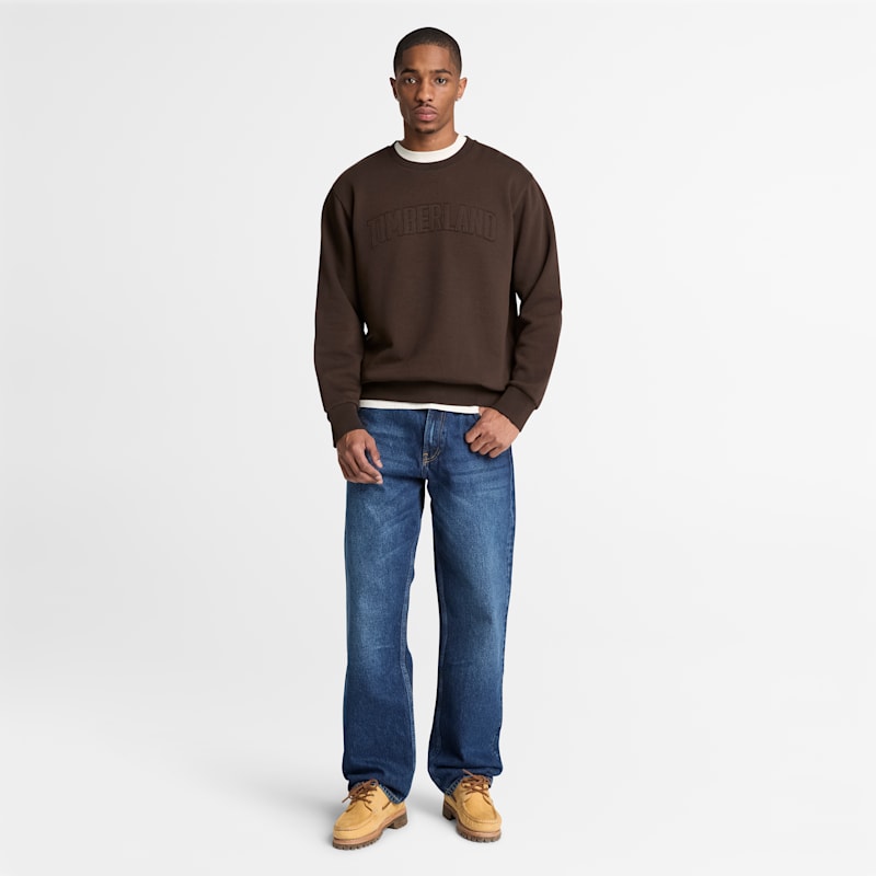 Мужские худи Timberland Men's Wareham Logo Patch Crew Sweatshirt — фото 3