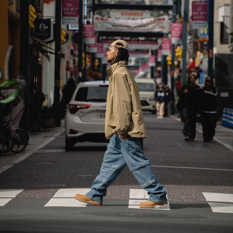 Женские брюки Timberland x BEAMS Denim Carpenter Zip-Off Pant — фото 2