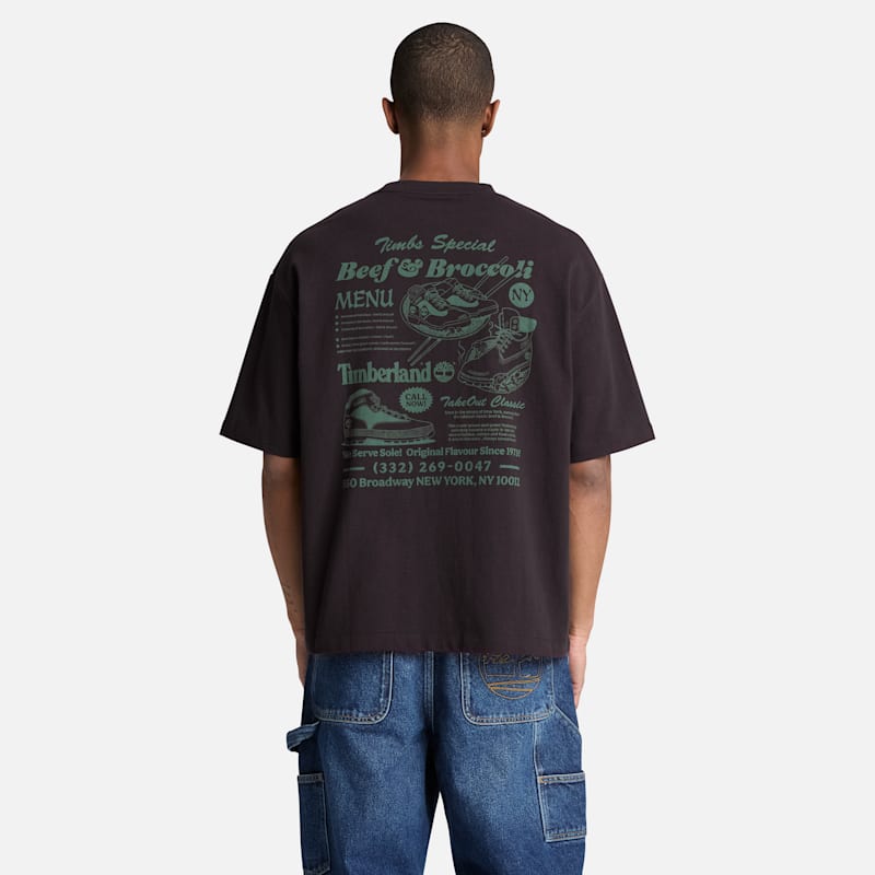 Мужские футболки Timberland Men's Beef & Broccoli Graphic T-Shirt — фото 5