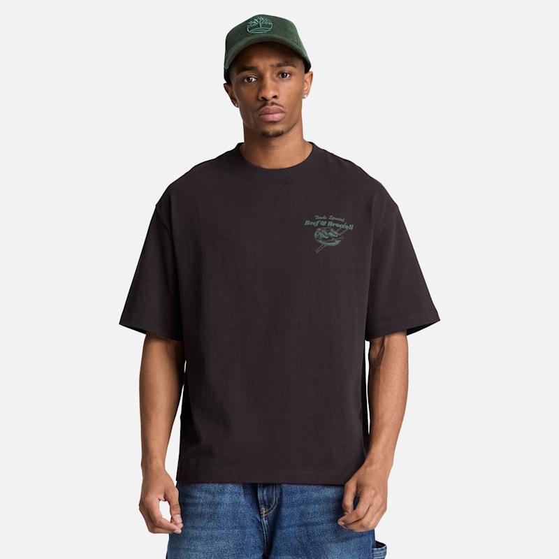 Мужские футболки Timberland Men's Beef & Broccoli Graphic T-Shirt — фото 2