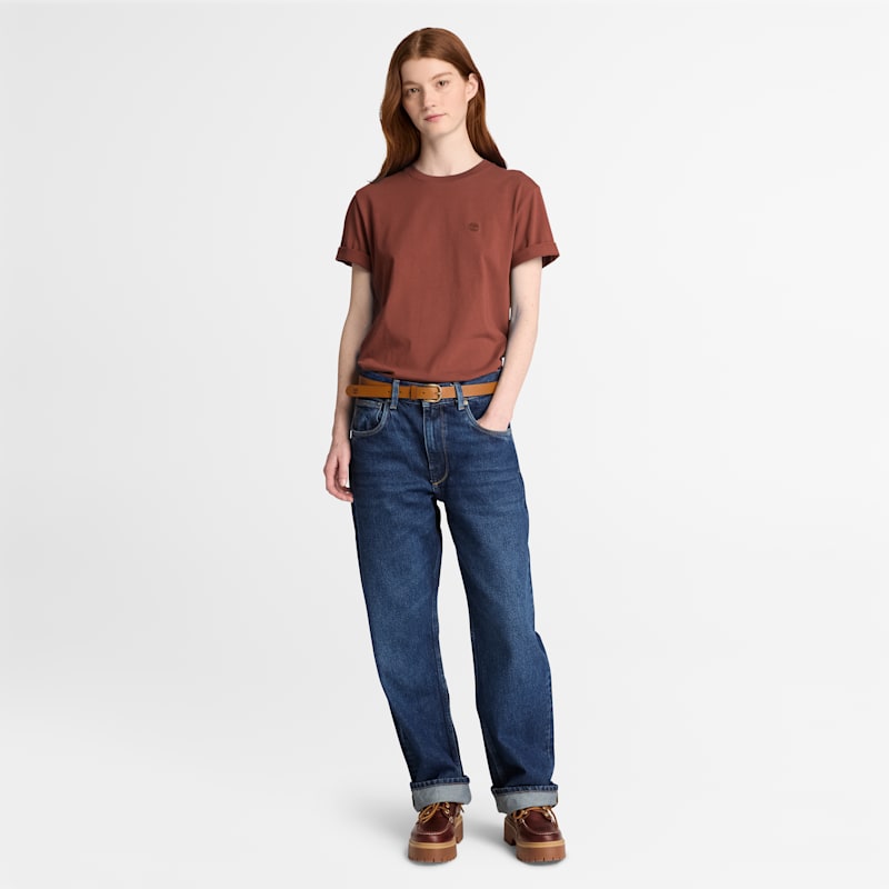 Женские футболки Timberland Women's Crafted Crew Short-Sleeve T-Shirt — фото 3