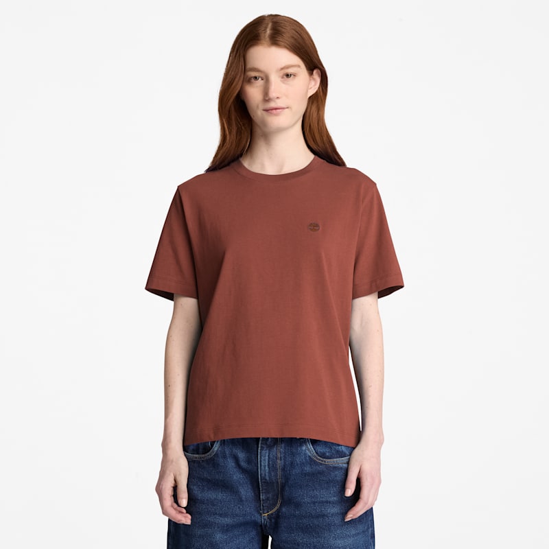 Женские футболки Timberland Women's Crafted Crew Short-Sleeve T-Shirt — фото 2