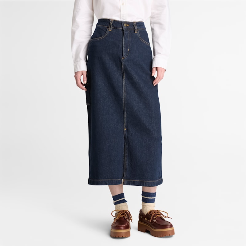 Женские юбки Timberland Women's Long Denim Skirt — фото 2