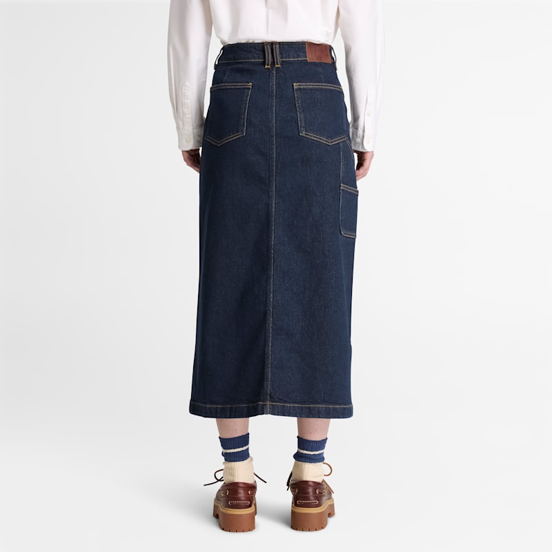 Женские юбки Timberland Women's Long Denim Skirt — фото 5