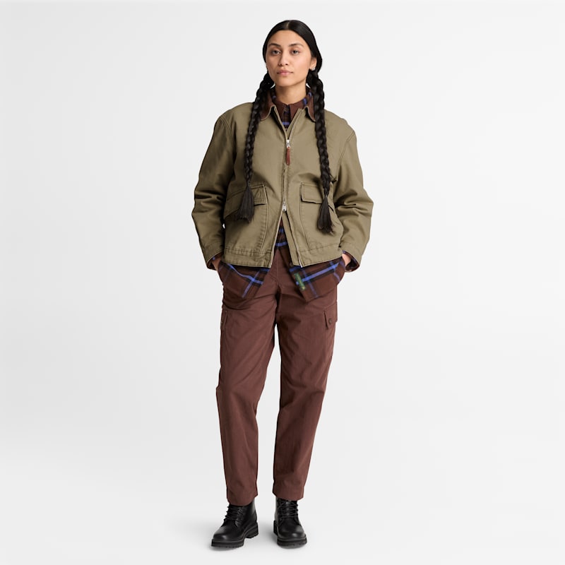 Женские куртки Timberland Women's Strafford Washed Canvas Jacket 2.0 — фото 3